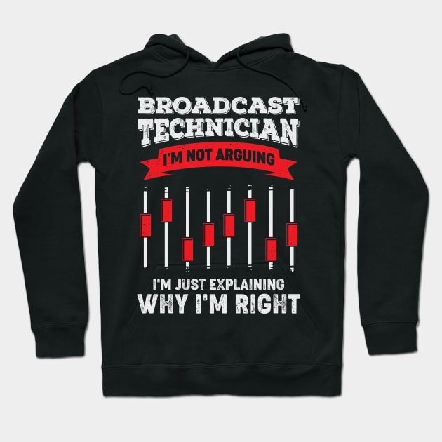 Funny Broadcast Technician Engineer Tech Gift Hoodie by Dolde08